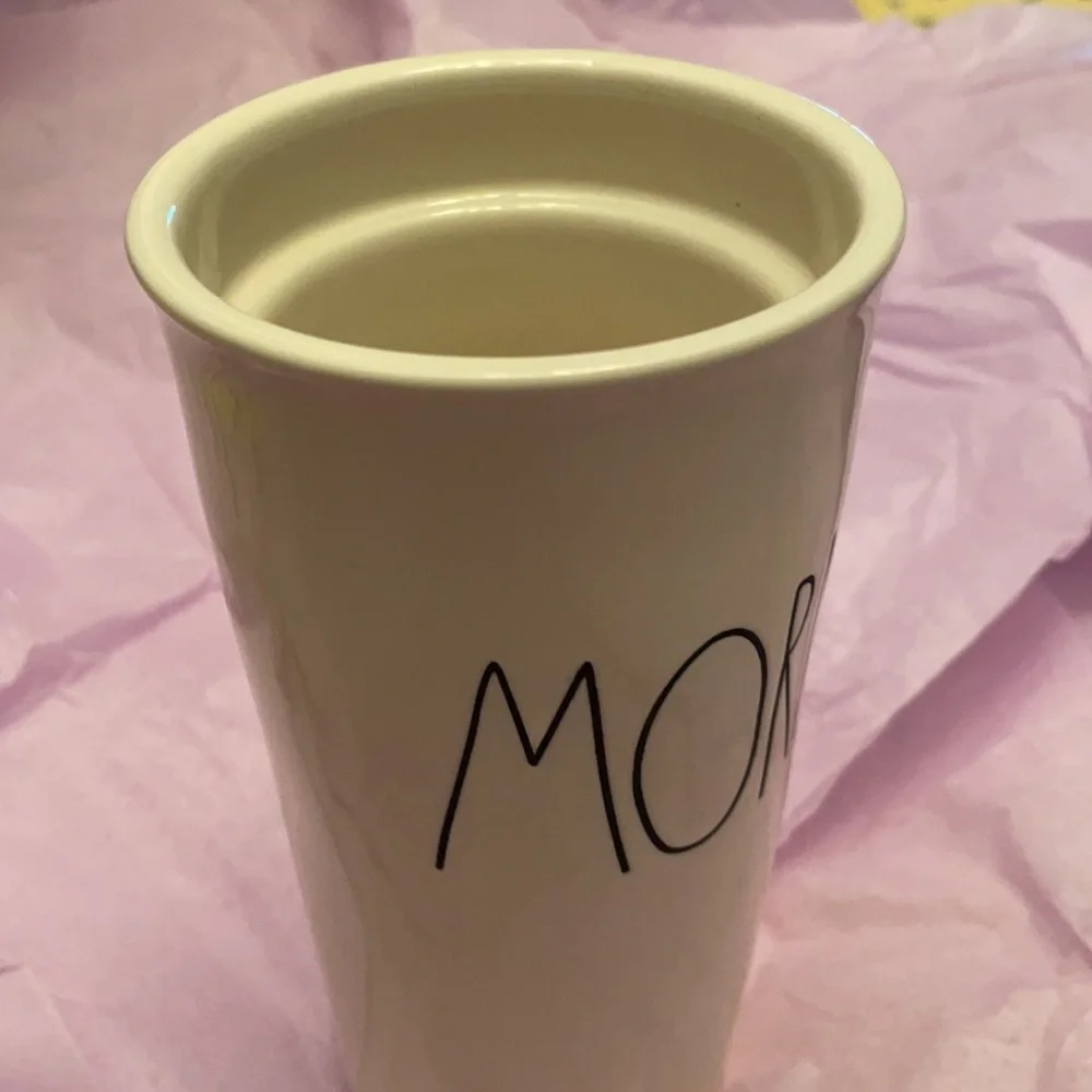 Rae Dunn Mornin Tumbler EUC